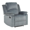 Velvet Manual Recliner Chair with Massage for Living Room