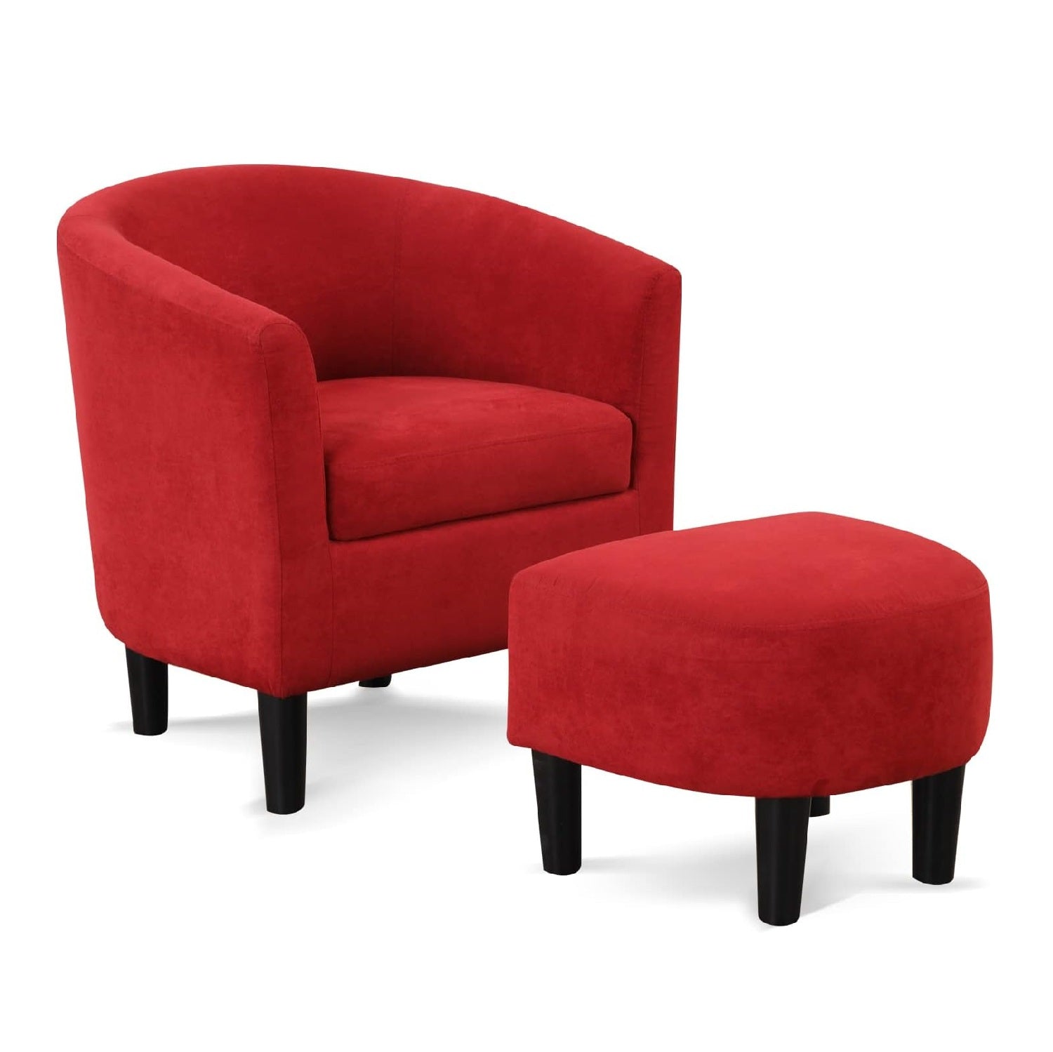 Modern Accent Chair with Ottoman for Living Room