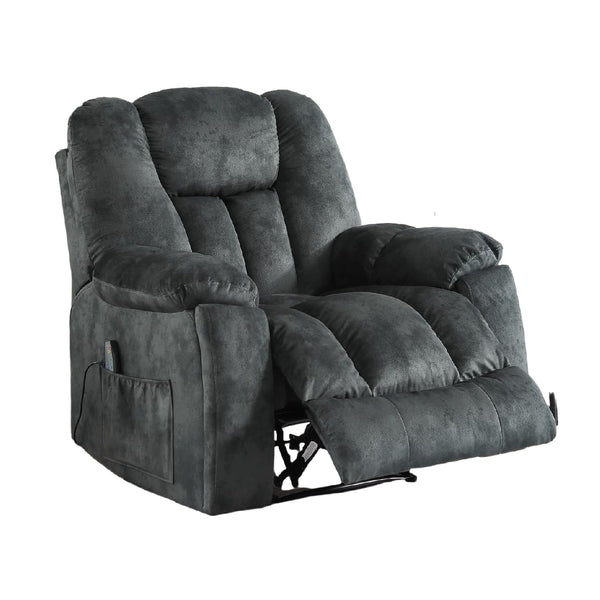 Manual Recliner Chair with Massage and Heat for Living Room
