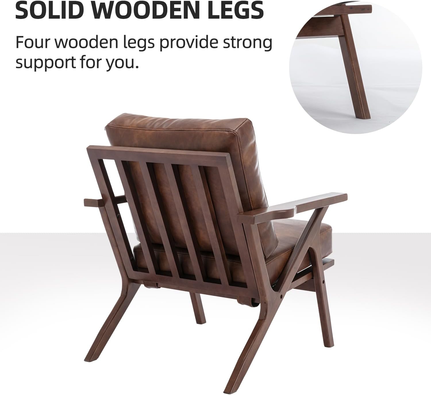 Foam Lounge Accent Chair Upholstered Chair for Living Room