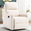 Swivel Glider Nursery Recliner Chair - White
