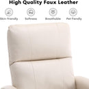 Swivel Glider Nursery Recliner Chair - White