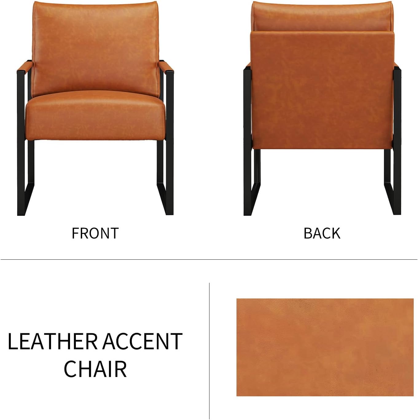 Fixed Accent Armchair Upholstered Chair for Living Room