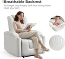 Power Electric Recliner Chair with USB & Cup Holders