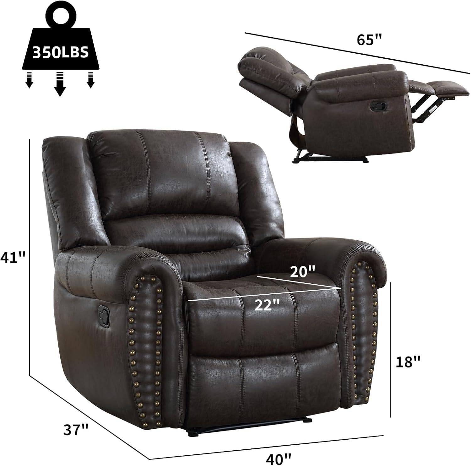 Classic Manual Recliner Chair for Living Room