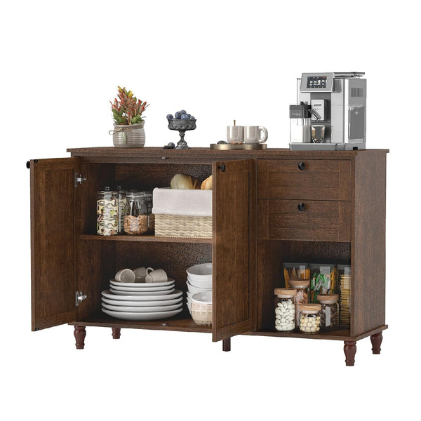 Mid-Century Modern TV Console Cabinet for Living Room