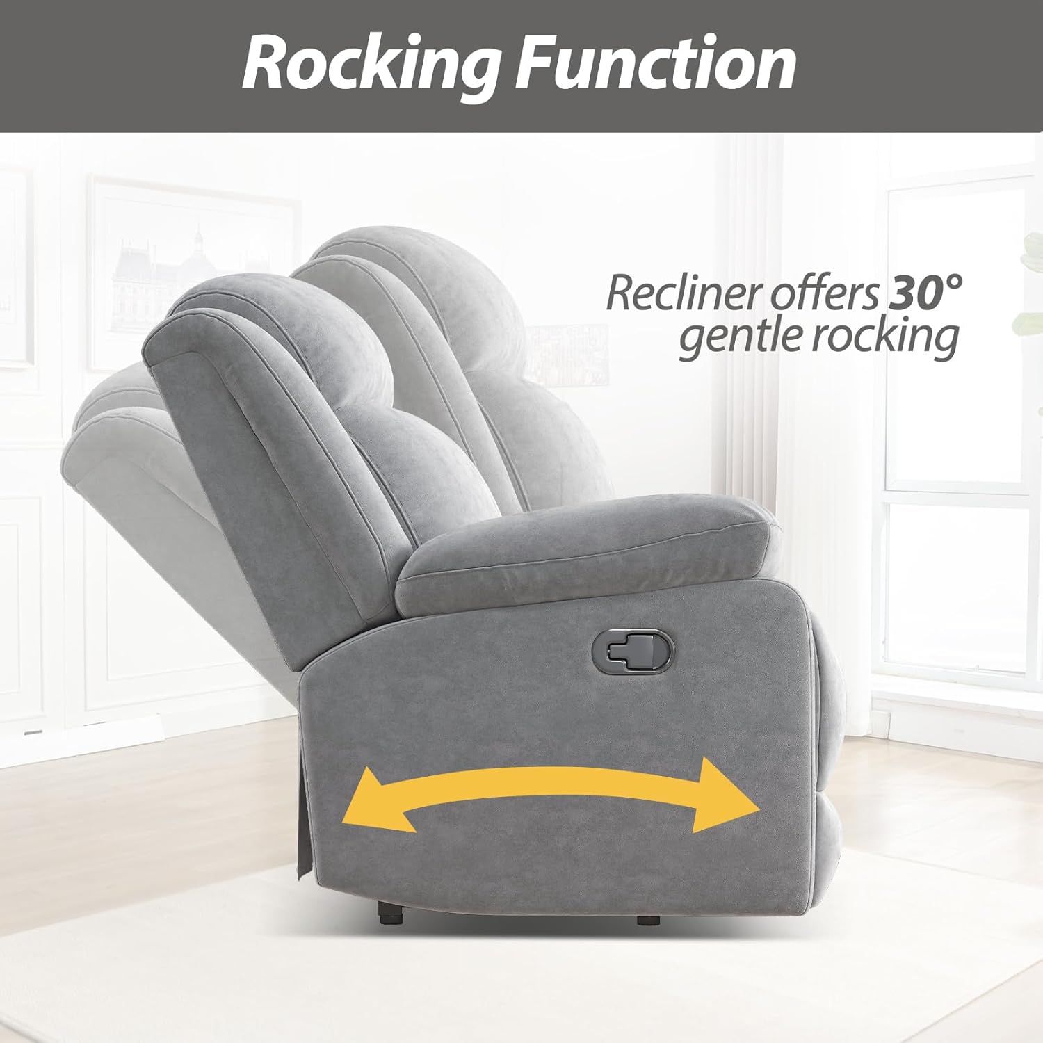 Manual Rocker Recliner Chair for Living Room