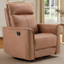Swivel Rocker Manual Recliner Chair - Brown