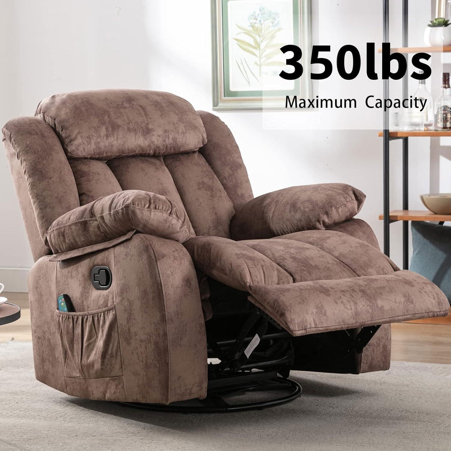 Massage Rocker Recliner Chair with Heat for Living Room