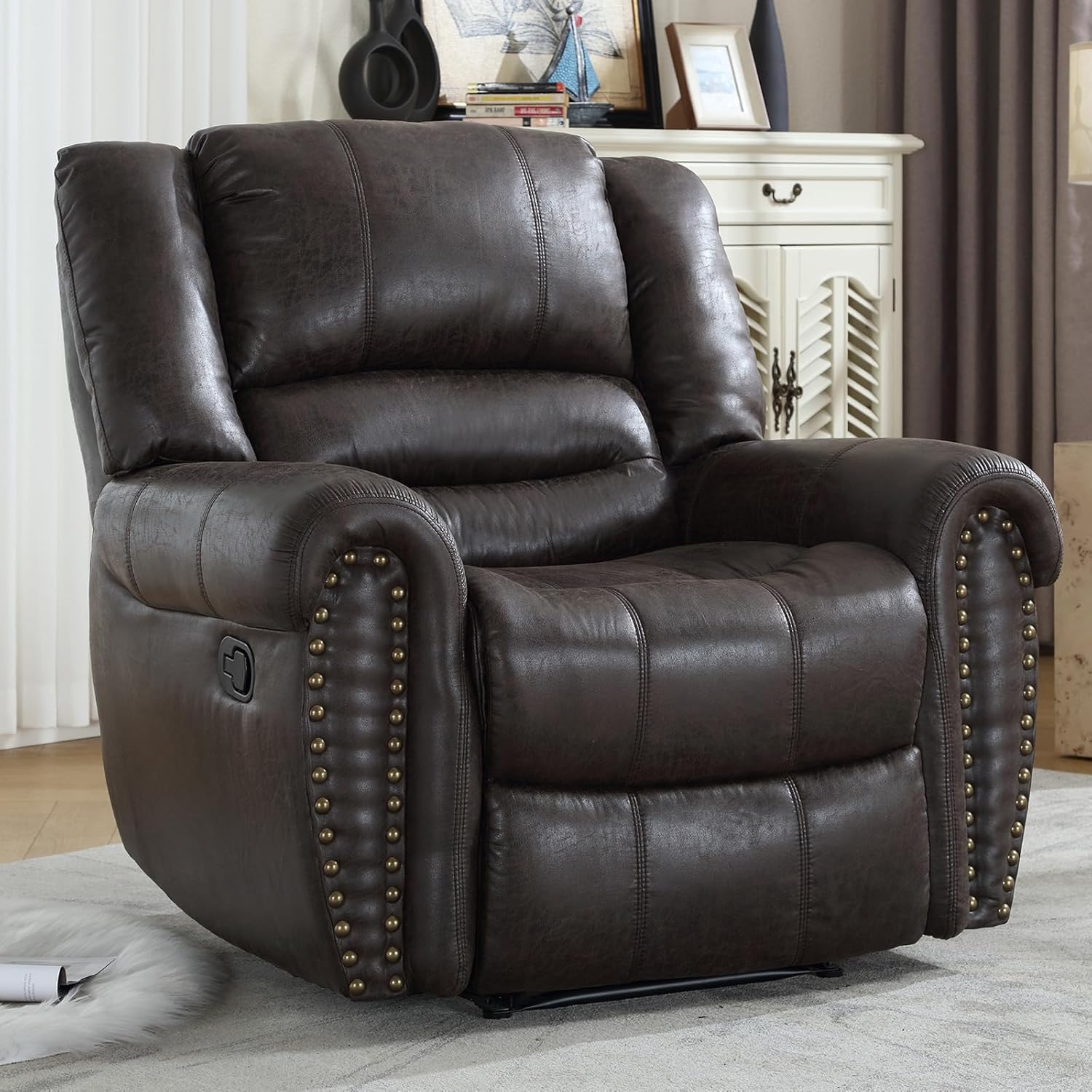Classic Manual Recliner Chair for Living Room