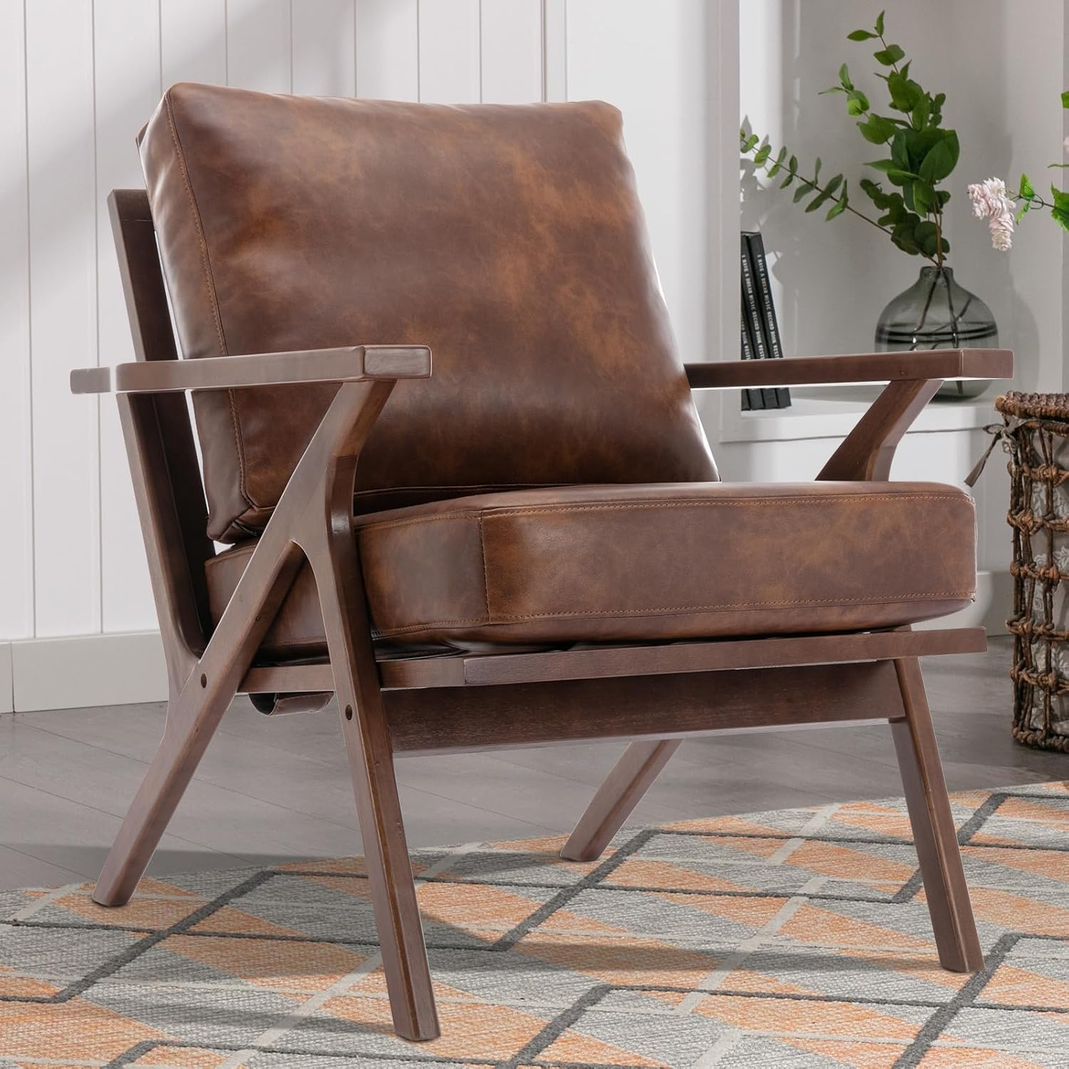Foam Lounge Accent Chair Upholstered Chair for Living Room