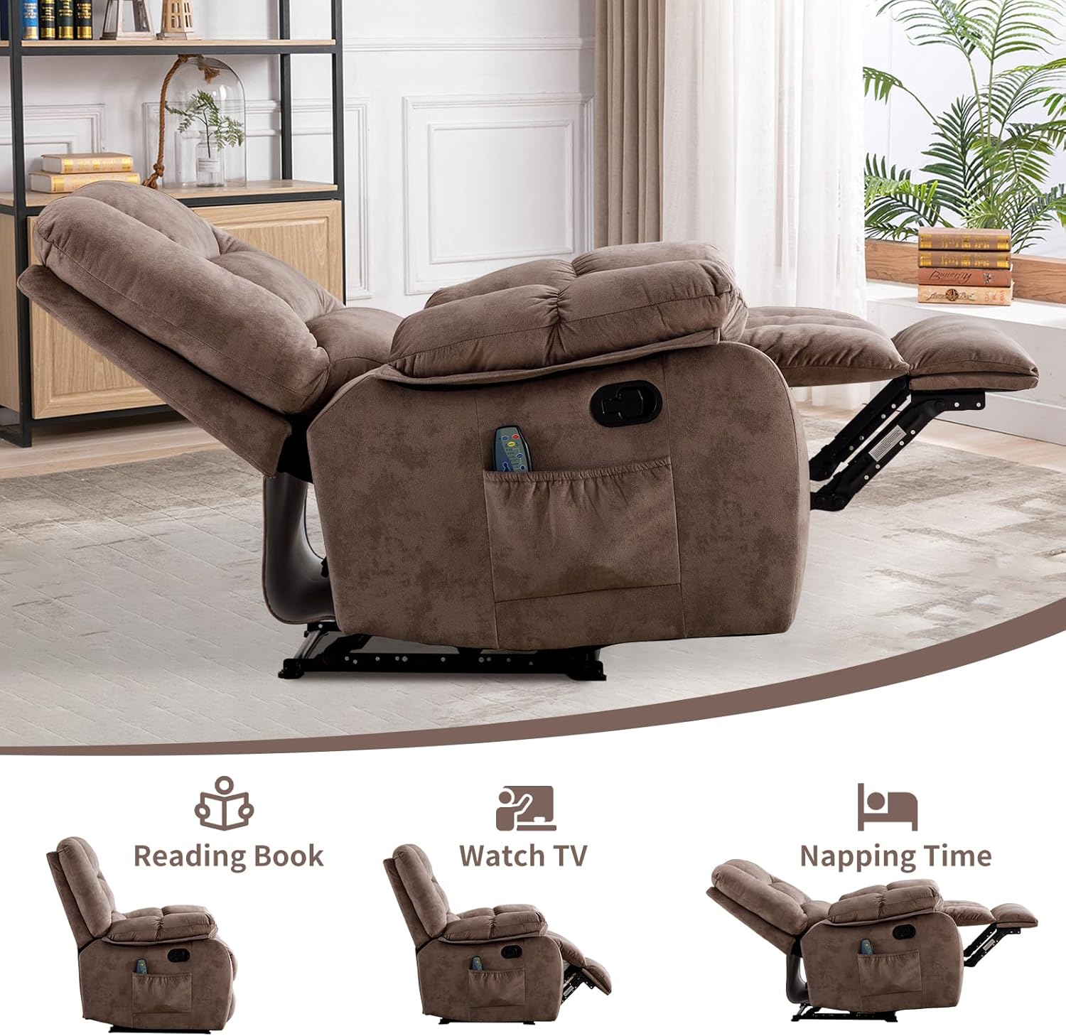 Massage Recliner Chair with Heat for Living Room