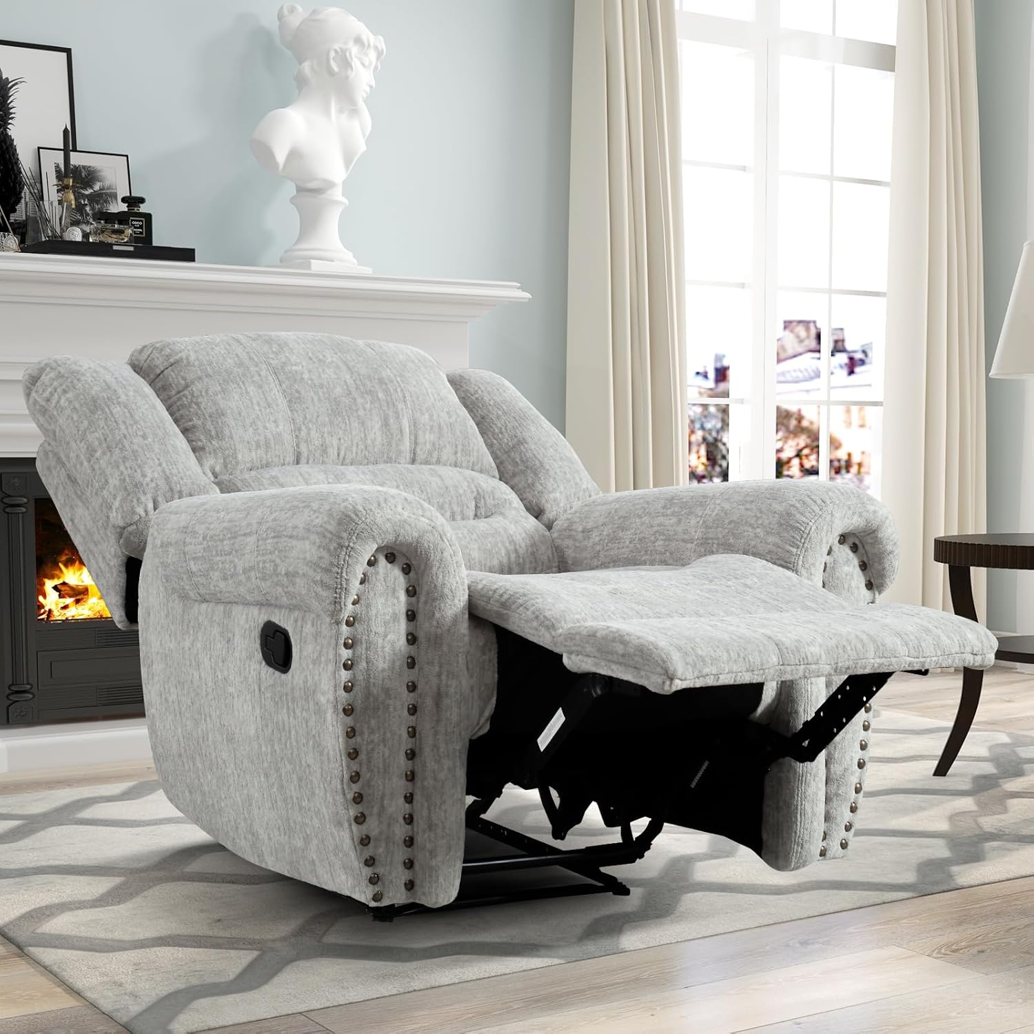 Classic Manual Recliner Chair for Living Room
