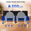 Adjustable Futon Sofa Bed - Black