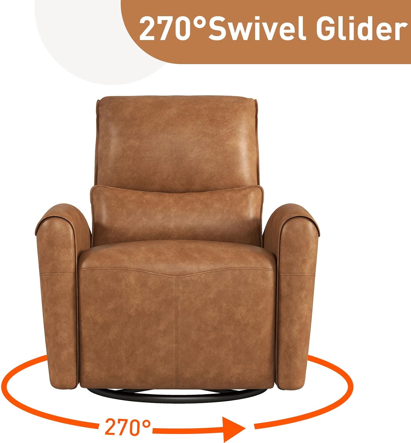 Power Swivel Glider Recliner Chair with USB for Living Room