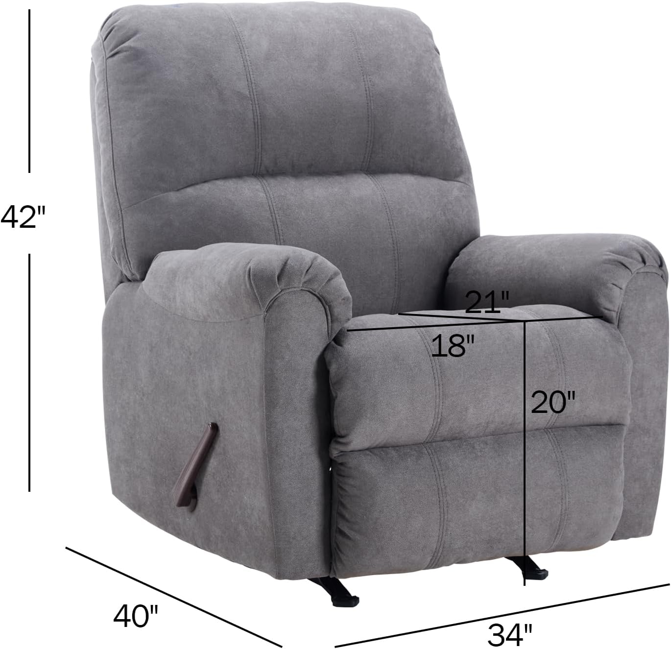Manual Rocker Recliner Chair for Living Room