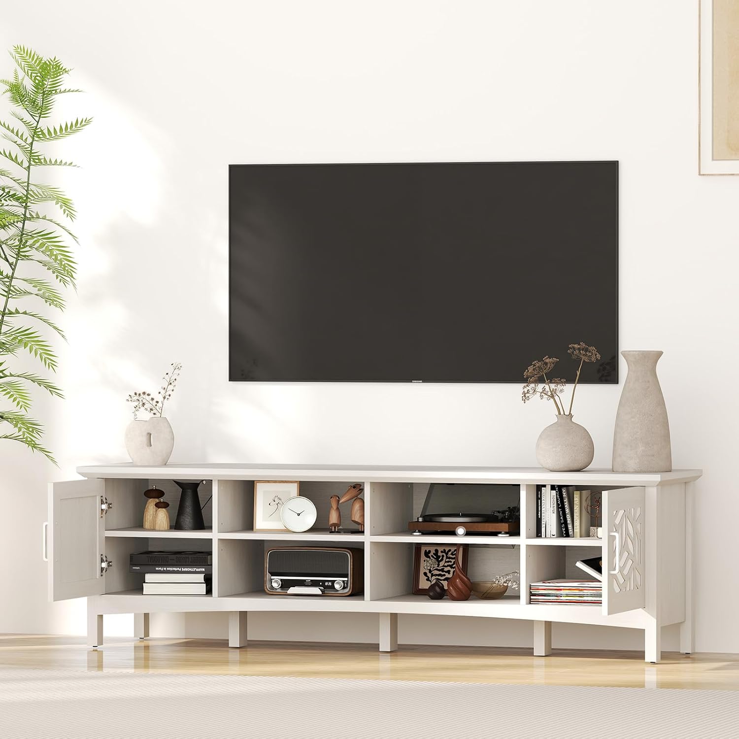 Modern TV Stand with Storage for Living Room