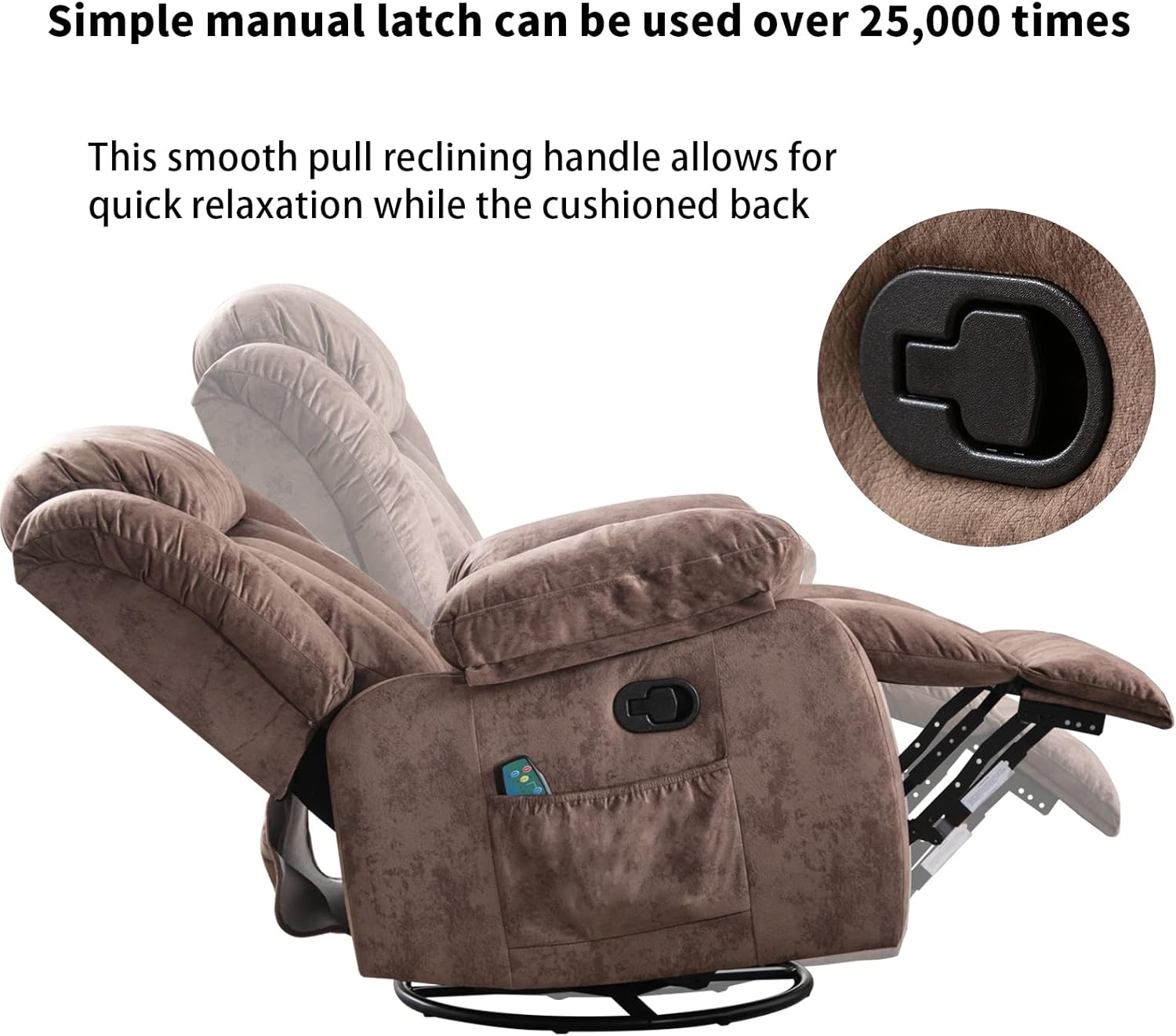 Massage Rocker Recliner Chair with Heat for Living Room