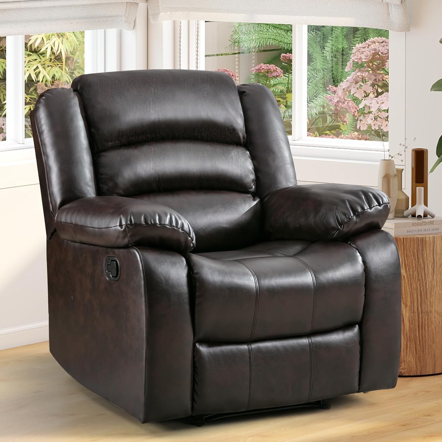 Manual Fabric Recliner Chair for Living Room