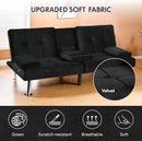 Adjustable Futon Sofa Bed - Black