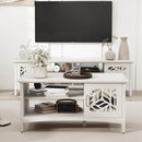 Wooden Coffee Table with Mirror Doors - White Ash