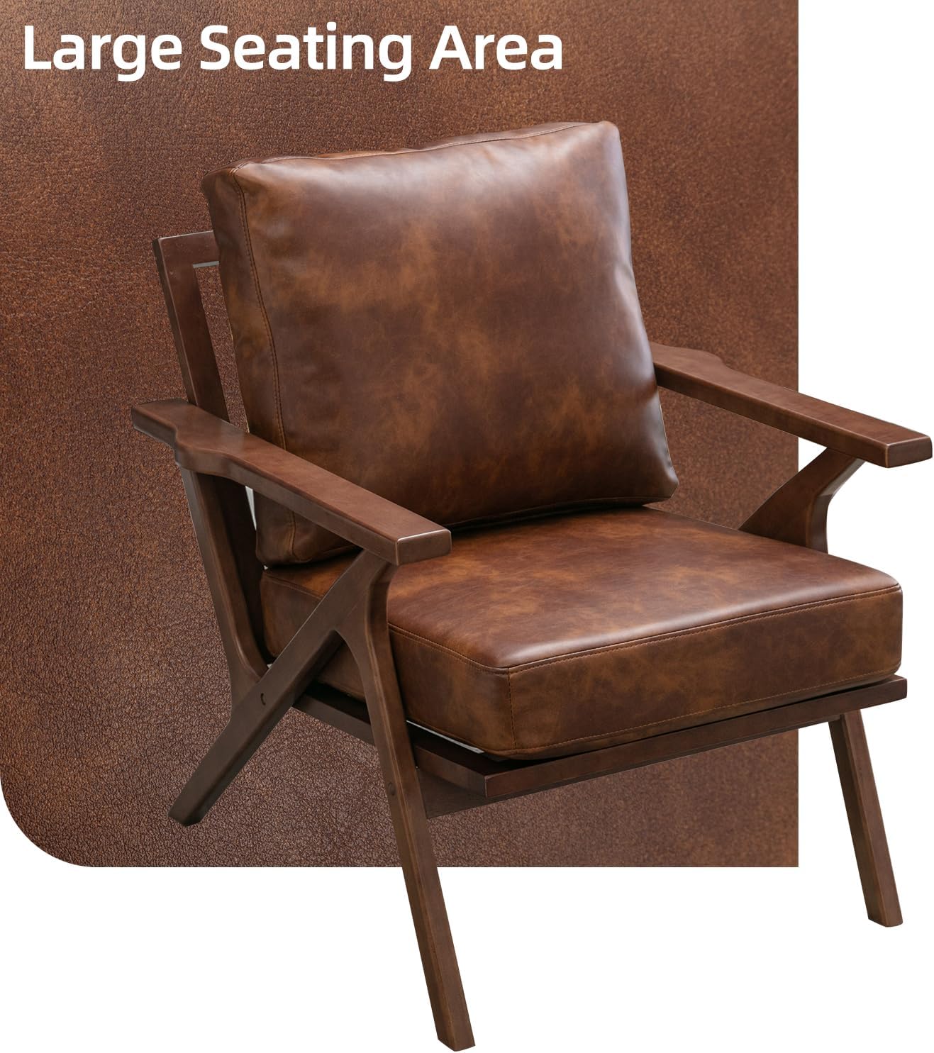 Foam Lounge Accent Chair Upholstered Chair for Living Room