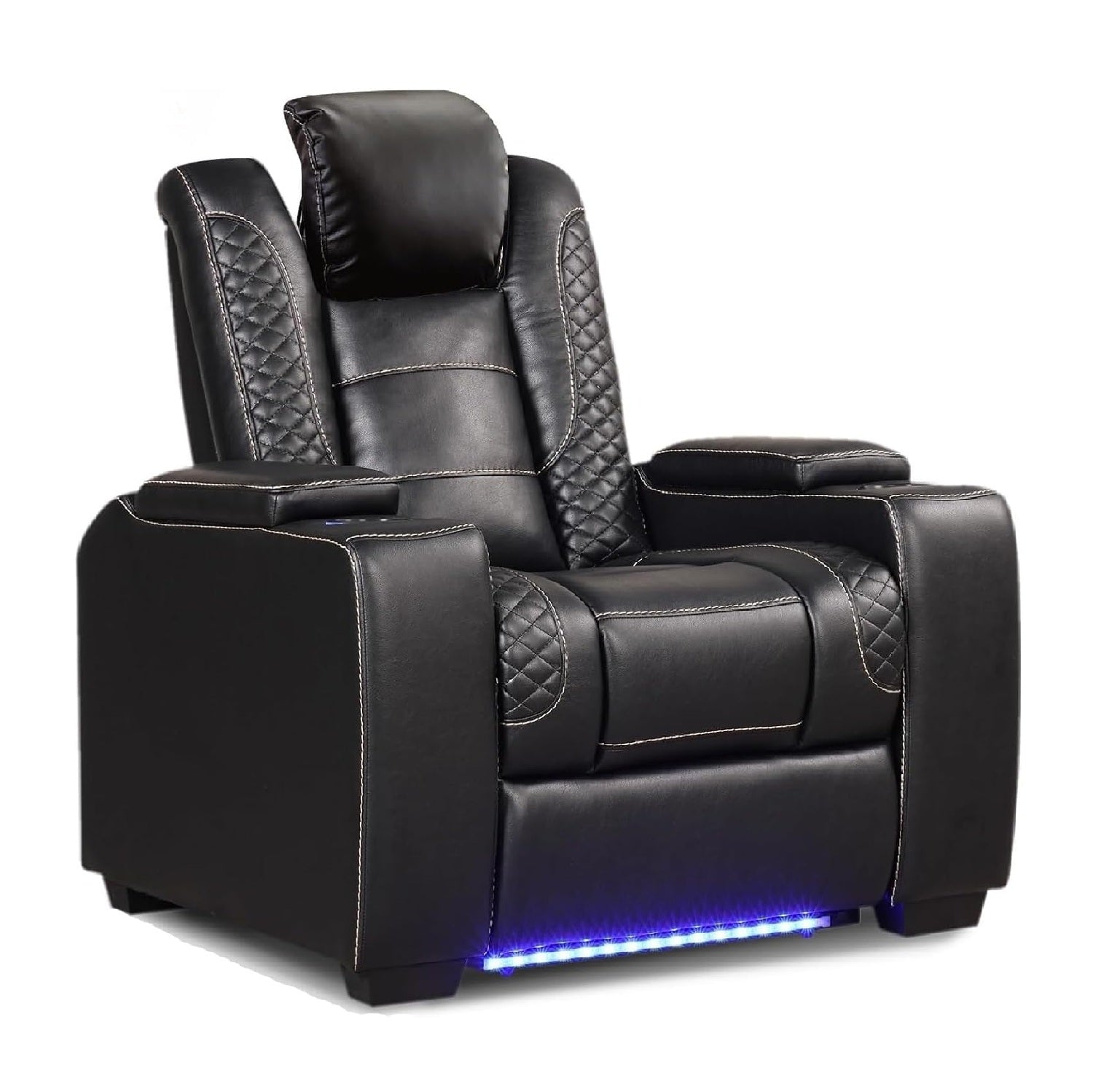 Power Recliner Home Theater Chair with LED for Living Room