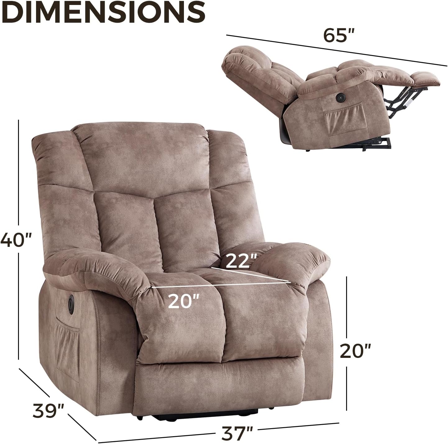 Power Lift Recliner Chair for Living Room
