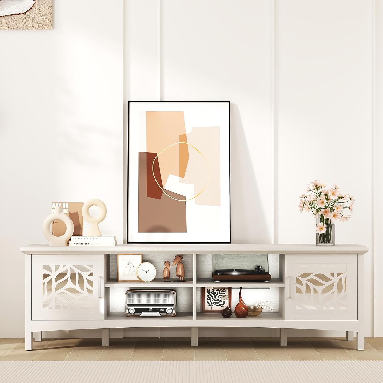 Modern TV Stand with Storage for Living Room