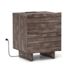 Nightstand with Charging Station and Drawers for Bedroom