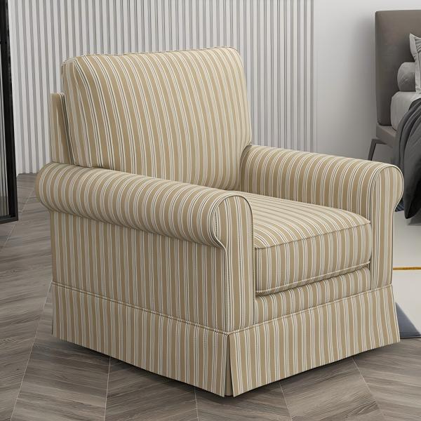 Swivel Accent Chair Upholstered Armchair for Living Room