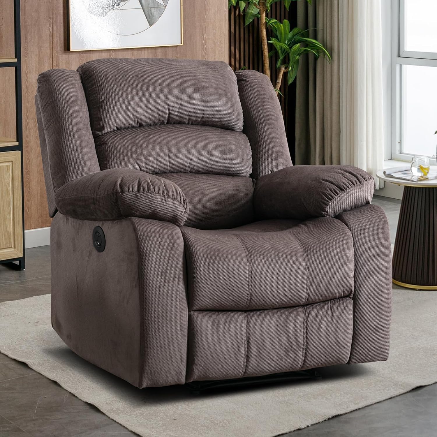 Oversized Power Recliner Chair with Head Support for Living Room