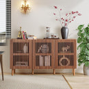 Modern Credenza Storage Cabinet - Walnut