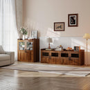 Modern Accent Storage Cabinet - Walnut