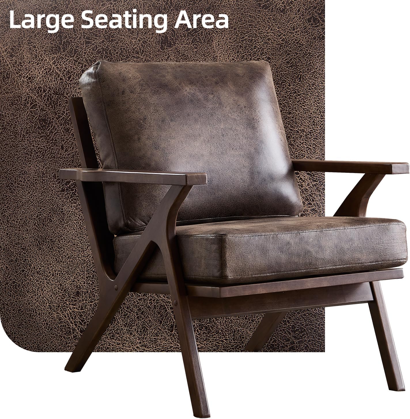 Foam Lounge Accent Chair Upholstered Chair for Living Room