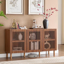 Modern Credenza Storage Cabinet - Walnut