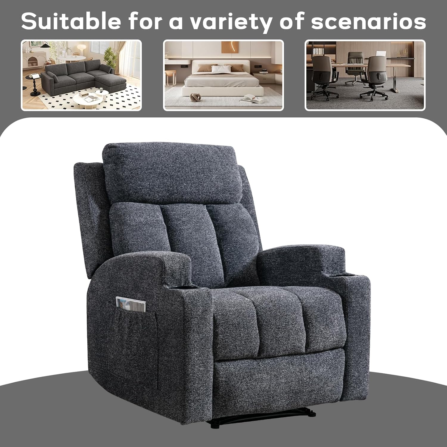 Recliner Chair with Massage and Heat for Living Room