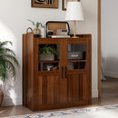 Modern Accent Storage Cabinet - Walnut