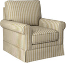 Modern Swivel Accent Chair - Brown Stripe