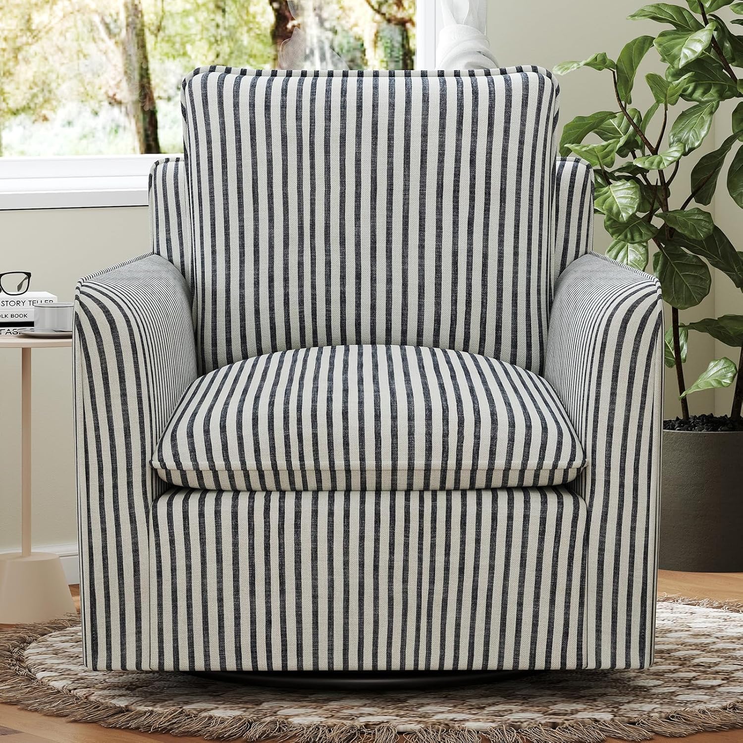 Swivel Accent Chair Upholstered Armchair for Living Room