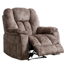 Manual Recliner Chair with Massage & Heat - Apricot