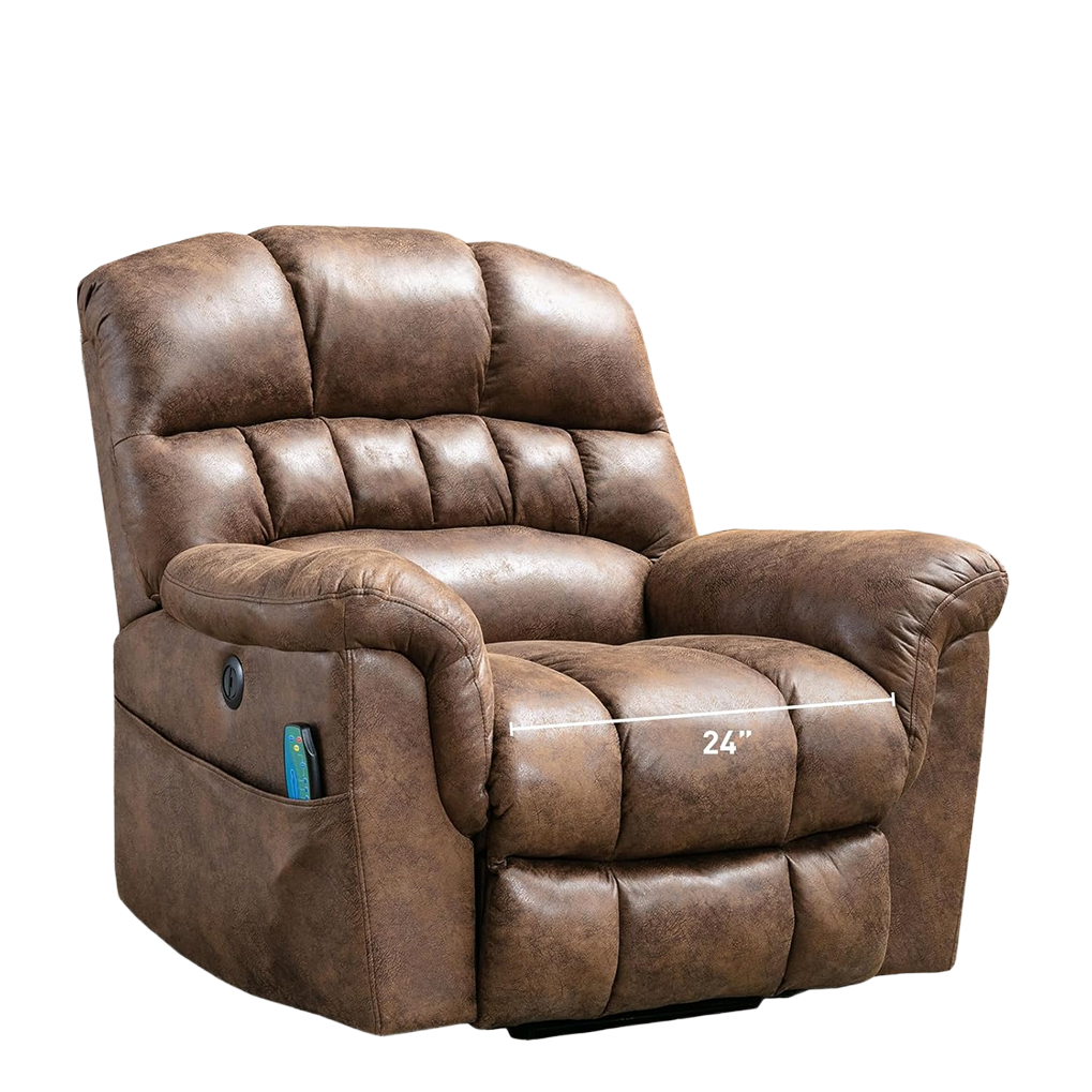 Power Lift Recliner Chair with Massage and Heat for Living Room