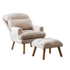 Charles Adjustable Accent Chair with Ottoman for Living Room