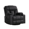 Oversized Swivel Rocker Recliner Chair with Massage and Heat for Living Room