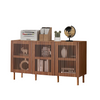 Modern Credenza Storage Cabinet with Adjustable Shelves for Living Room
