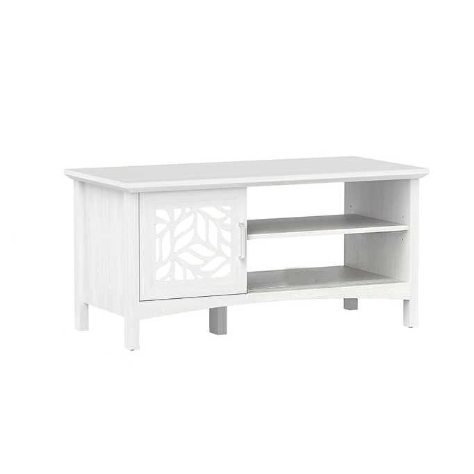 Wooden Coffee Table with Mirror Doors for Living Room