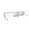Modern LED TV Stand with Storage for Living Room