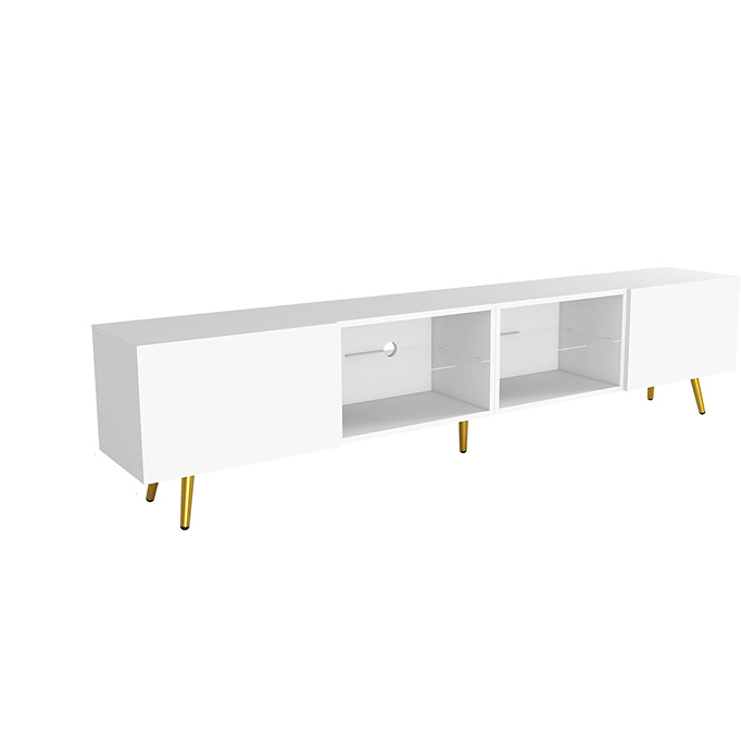 Modern LED TV Stand with Storage for Living Room