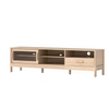 Modern TV Stand with Sliding Doors for Up to 75