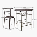 Bonzy Home Simple style couple dining table set, not taking up space
